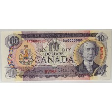 CANADA 1971 . TEN 10 DOLLARS . SPECIMEN BANKNOTE